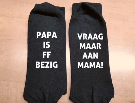 Sokken - Papa is ff bezig - Vraag maar aan mama!