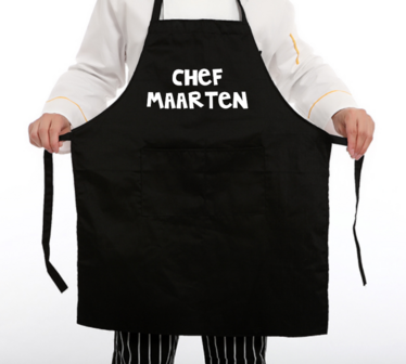 Schort - Chef met eigen naam