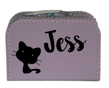 Koffertje met naam - Kat