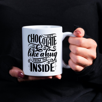 Mok -  Beker - Hot chocolate is like a hug from the inside