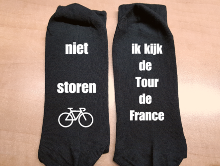 Sokken - Niet storen - ik kijk de tour de france