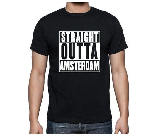 T-shirt - Straight outta [plaats]