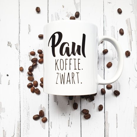 Mok/Beker Koffie - Naam & instructies