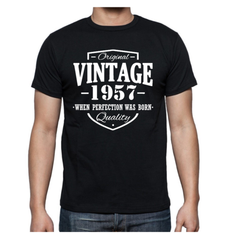 T-shirt - Original Vintage met eigen gekozen jaartal