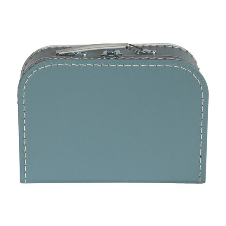 Koffertje 25 cm grijsblauw