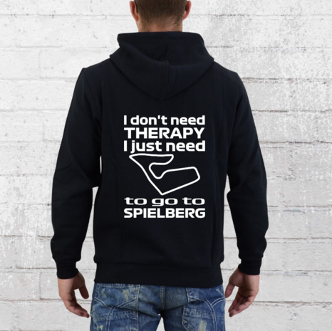 Hoodie - I don't need therapy I just need to go to Spielberg - GP Oostenrijk - Red Bull RIng