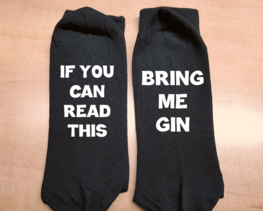 Sokken - If you can read this | Bring me gin Sokken - If you can read this | Bring me gin