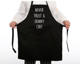 Schort - Never trust a skinny chef Schort - Never trust a skinny chef