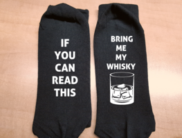 Sokken - If you can read this| |Bring me my whisky - glas Sokken - If you can read this| |Bring me my whisky - glas