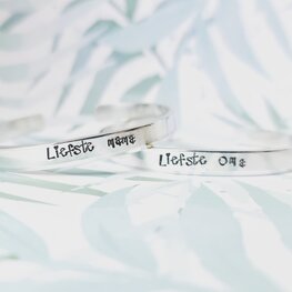 Armband - Liefste mama/oma/eigen tekst Armband - Liefste mama/oma/eigen tekst