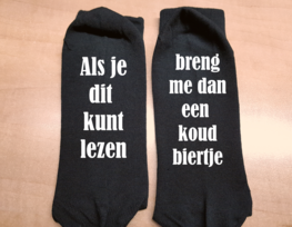 Sokken - Als je dit kunt lezen | breng me dan een koud biertje Sokken - Als je dit kunt lezen | breng me dan een koud biertje