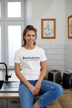 Dames T-shirt - Rosé koud zetten is ook een soort koken Dames T-shirt - Rosé koud zetten is ook een soort koken