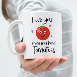 Mok -  Beker - I love you from my head tomatoes