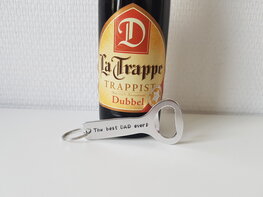 Sleutelhanger Flessenopener - The best dad ever! Sleutelhanger Flessenopener - The best dad ever!